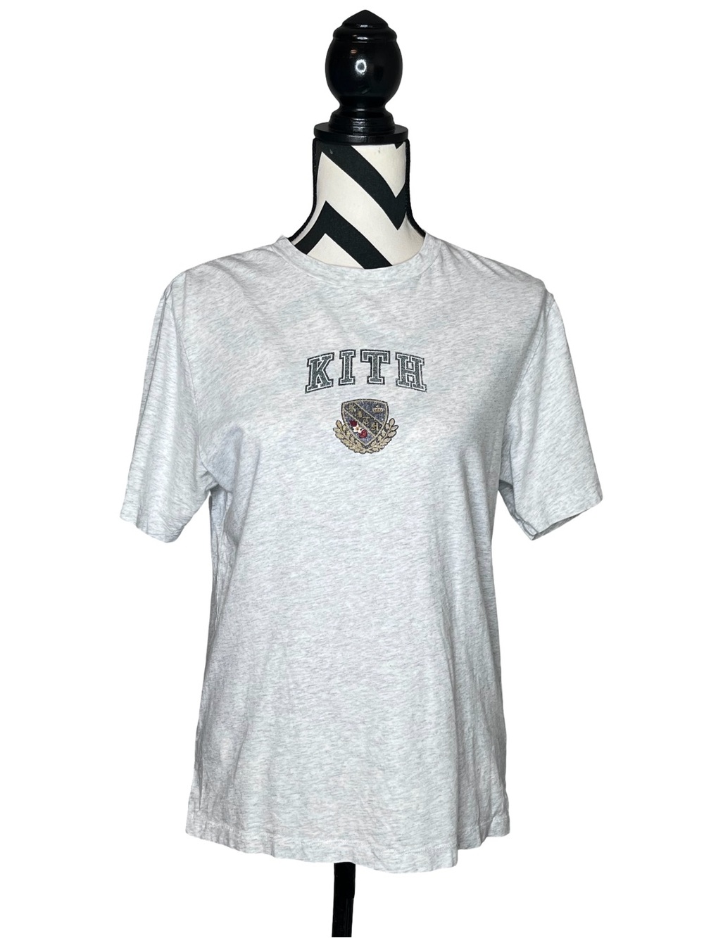 Kith Collegiate Nelson Crewneck Heather Grey Unisex 100% Cotton T-Shirt Sz XS